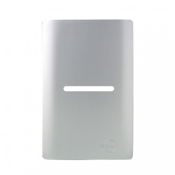 Placa p/ 1 Interruptor Horizontal 4x2 - Novara Prata Placa p/ 1 Interruptor Horizontal 4x2 - Novara Prata